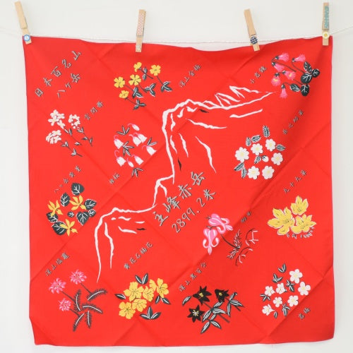 【赤岳頂上山荘】オリジナルバンダナ（花）