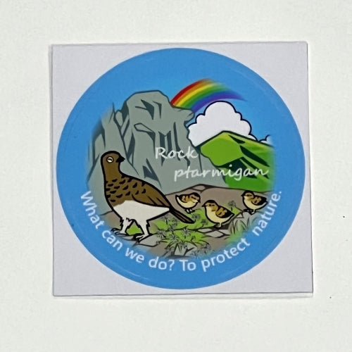 【小川さゆり】つがい雷鳥手ぬぐい